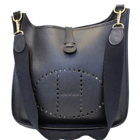 hermes black purse|hermes shoulder bag black.